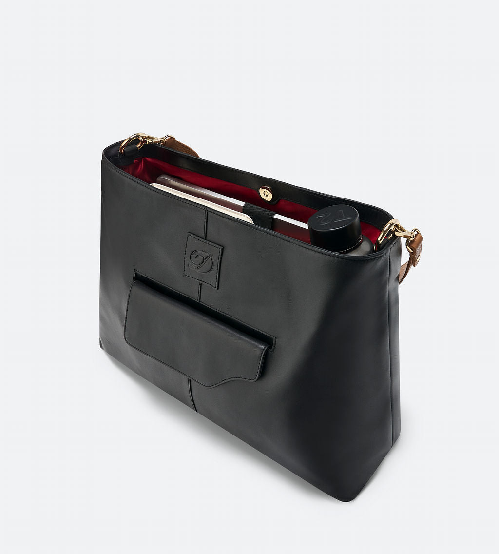 Leather Slouch Tote - The Nicole