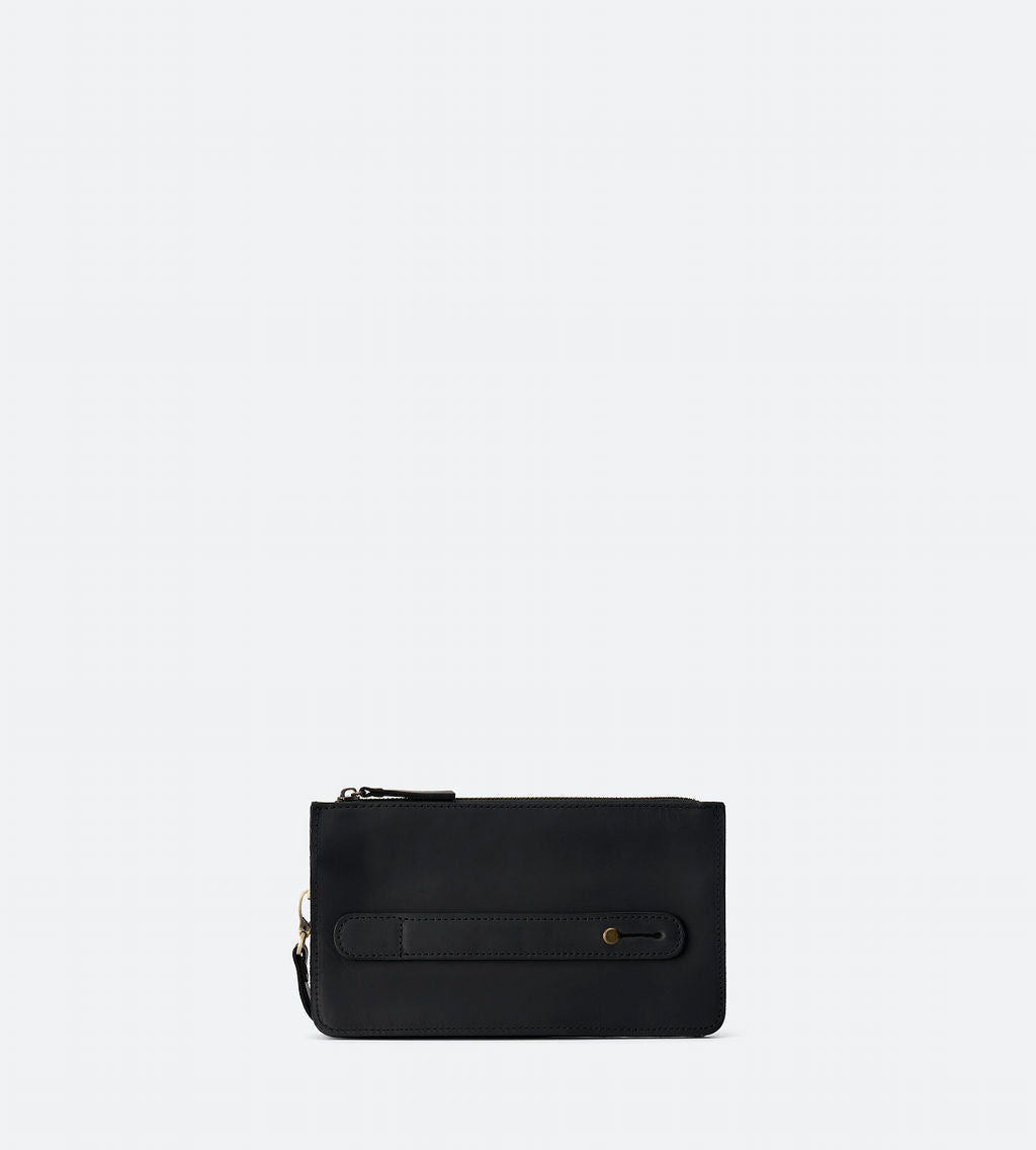 Crazy Horse Leather Metro Clutch