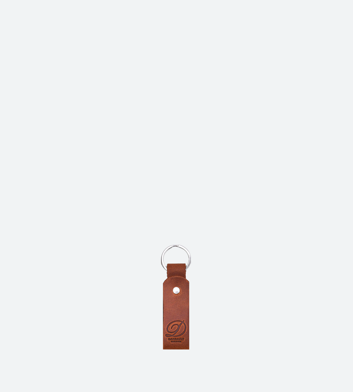 Leather Key Fob with Logo