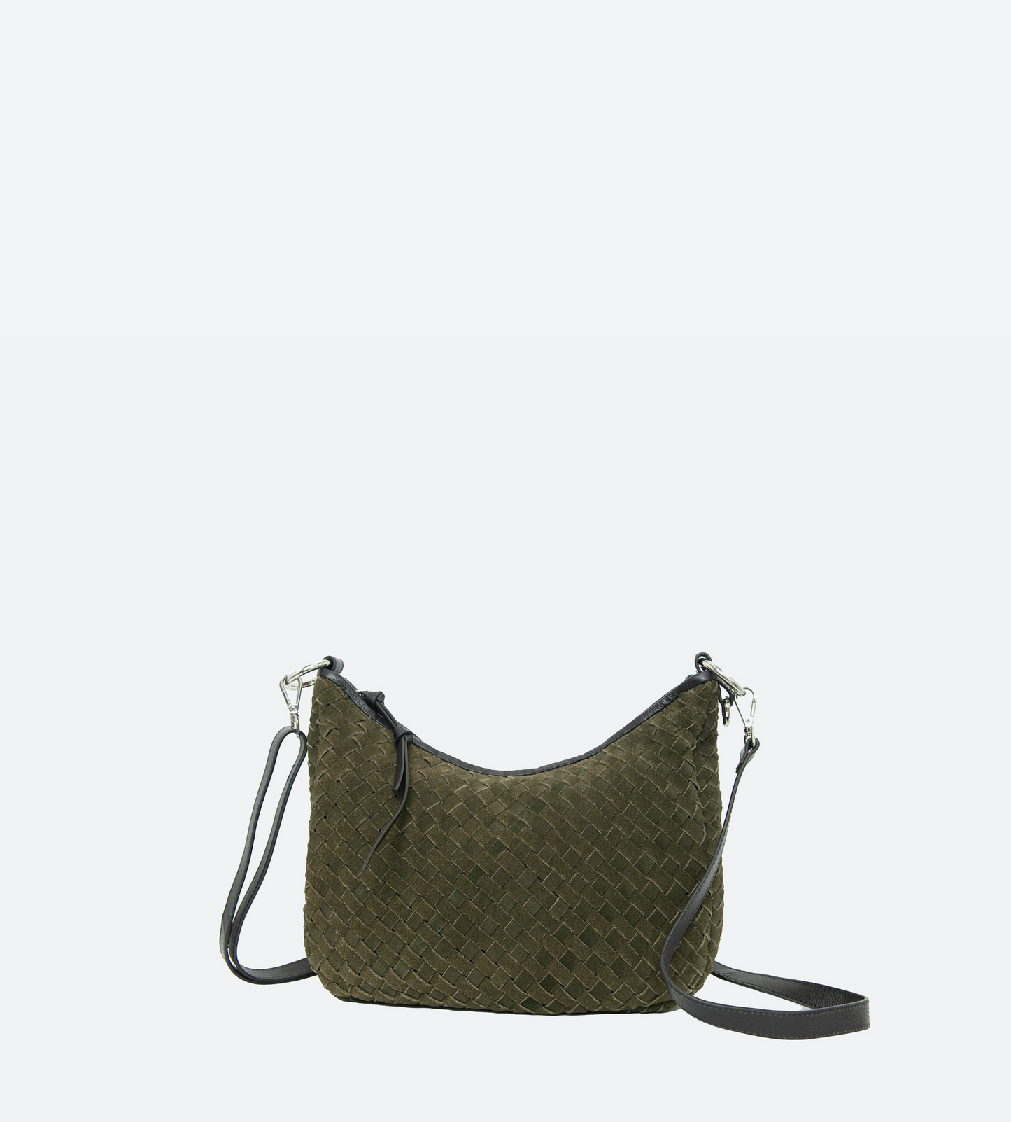 Suede Leather Hand Woven Hobo Purse - The Gloria