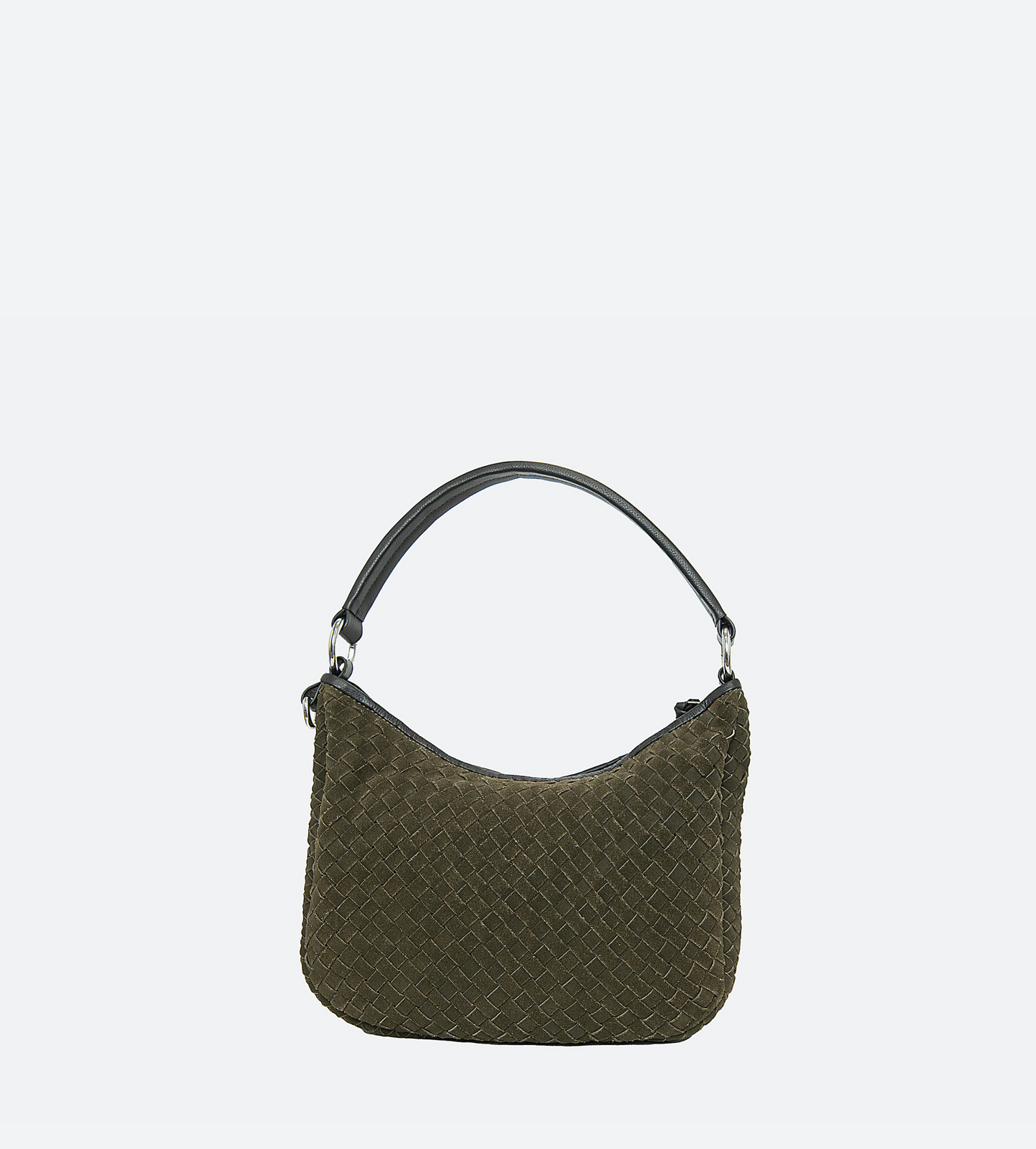 Suede Leather Hand Woven Hobo Purse - The Gloria