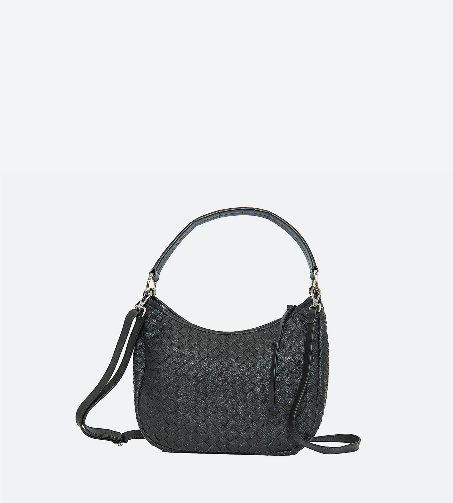 Suede Leather Hand Woven Hobo Purse - The Gloria