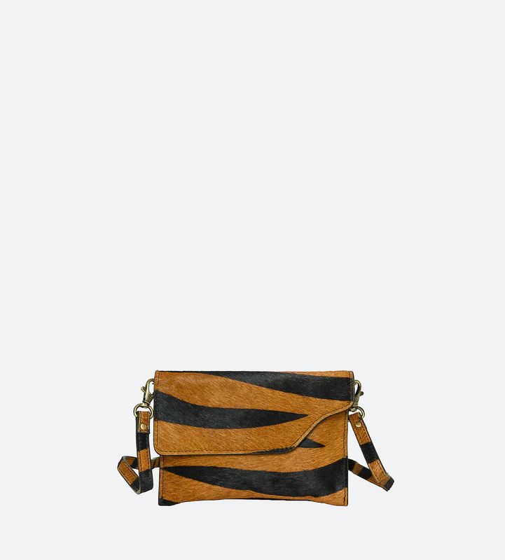 Fun and Flirty Faux Animal Crossbody Clutch - The Stella