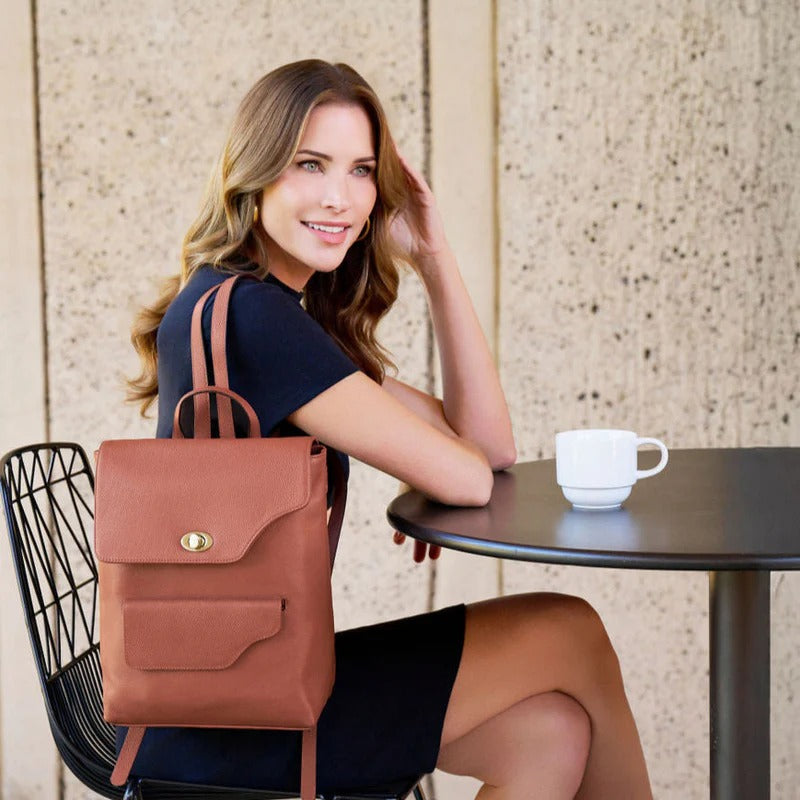 Large Backpack with Front Pocket - The Janette