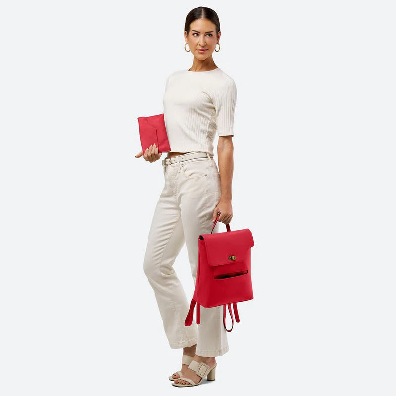 Large Backpack with Front Pocket - The Janette