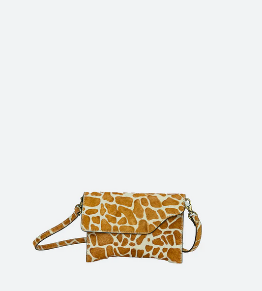 Fun and Flirty Faux Animal Crossbody Clutch - The Stella