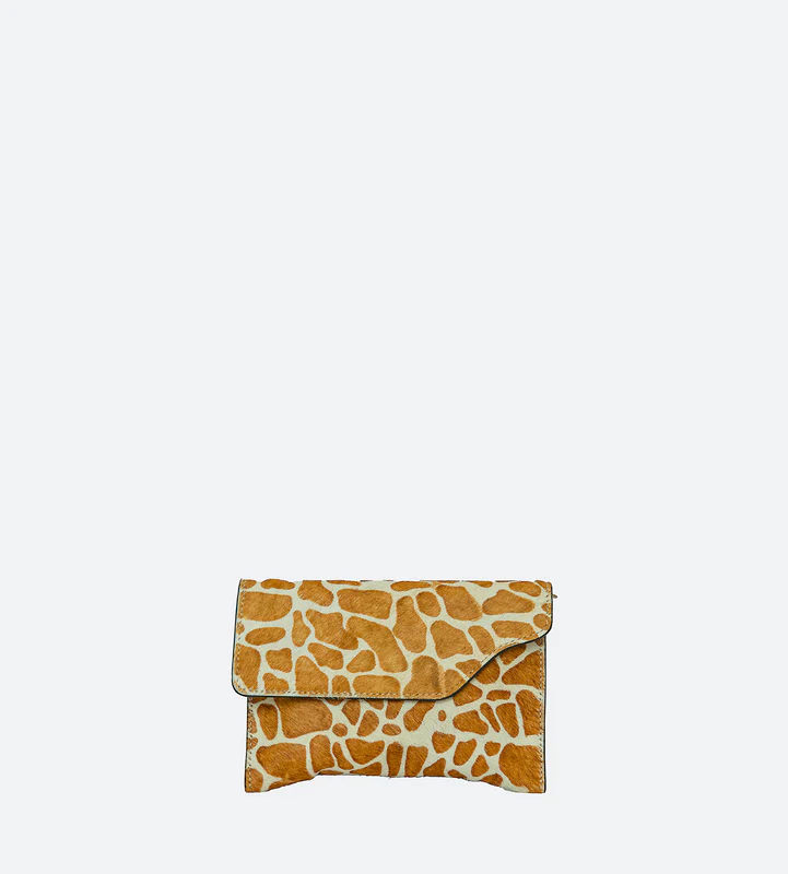 Fun and Flirty Faux Animal Crossbody Clutch - The Stella